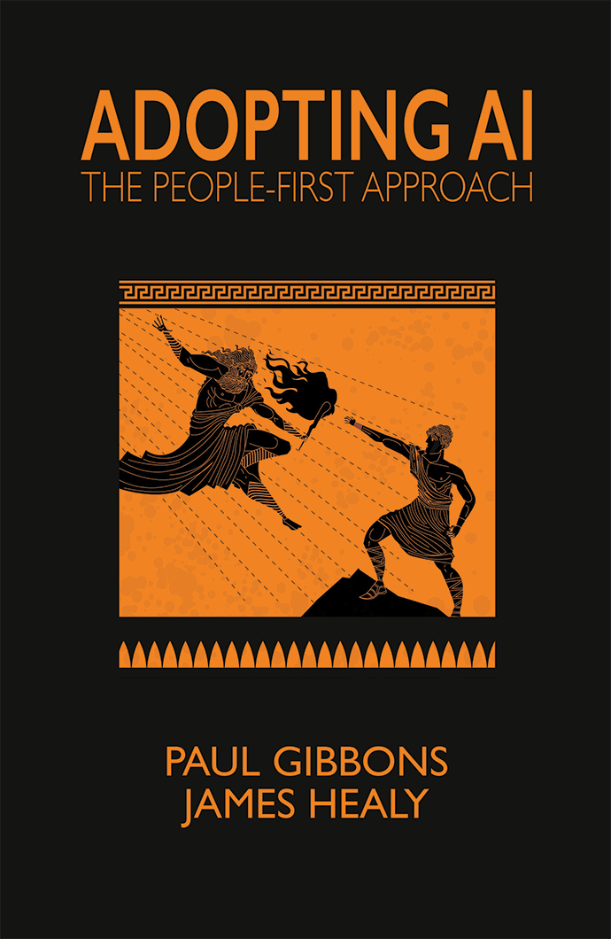 Adopting AI book cover by Paul Gibbons