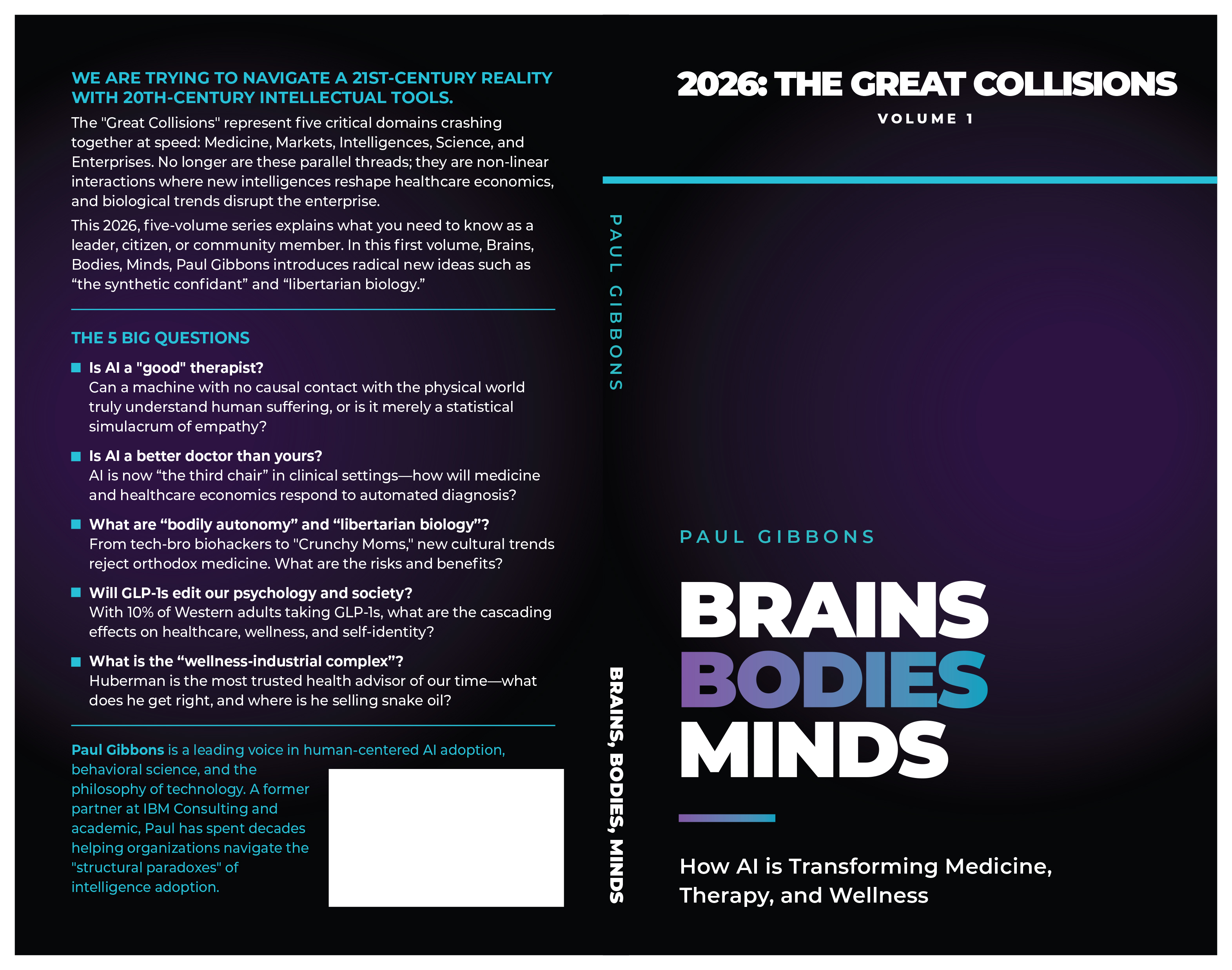 Brains Bodies and Minds book cover by Paul Gibbons - The Great Collisions Volume 1